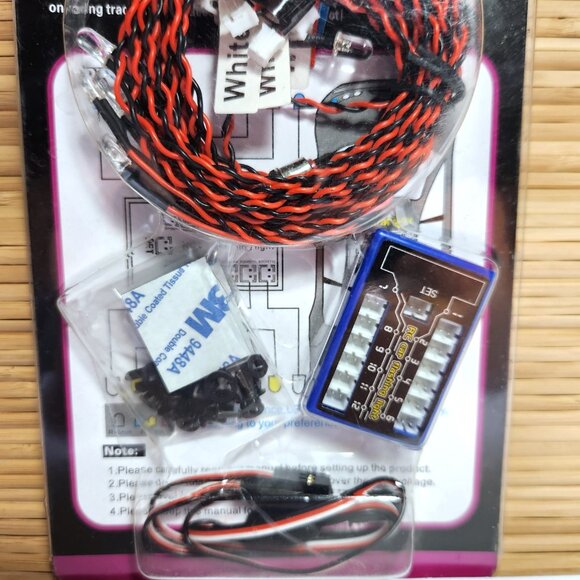 RC LED Car Flashing Light System Kit NEW Simulated Car Lighting System - Picture 3 of 6